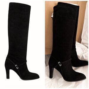 Zara Heeled Suede Boots Limited Edition New